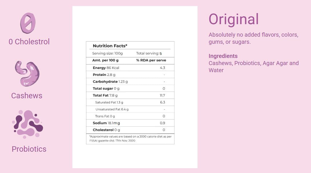 YOOGUTTY - CASHEW CURD 500 GRM