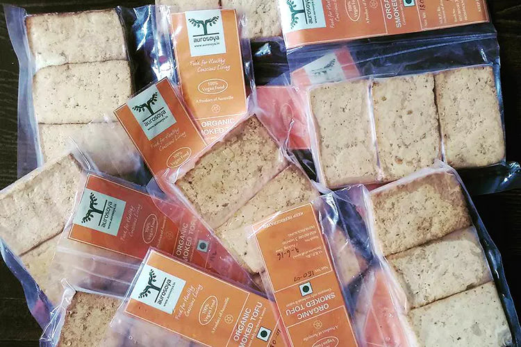 AUROSOYA - ORGANIC SMOKED TOFU 160GRM