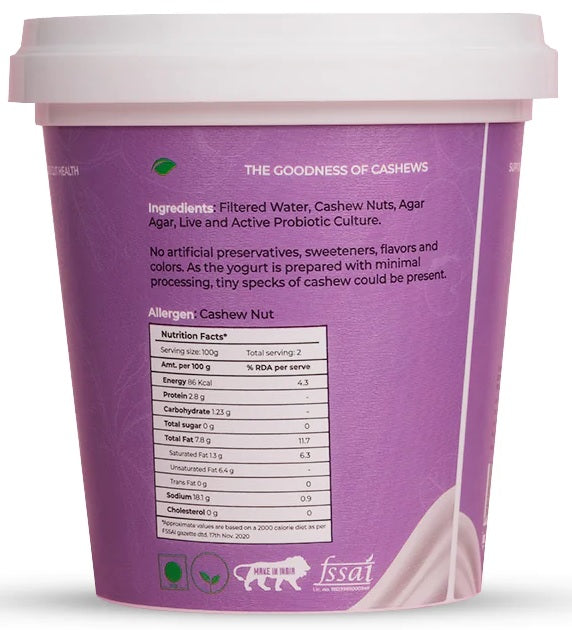 YOOGUTTY - 200g cashew yogurt